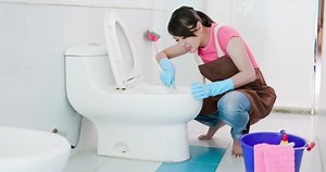 Asian Woman Brush Toilet Feel Tired Stock Footage Video (100% Royalty-free) 1033642133 | Shutterstock