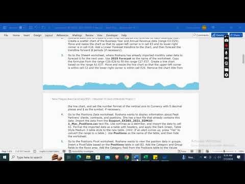 New Perspectives Excel 2019 | Module 10: End of Module Project 1 Peak Partners #newperspectives