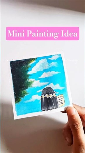 Mini painting idea #painting #howtopaint #art