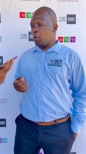 At the event, DUT Student Recruitment Officer Mr Michael Zulu spoke about the purpose of DUT celebrating alongside Sibusisiwe Comprehensive Technical High School. #DUTImpact #ENVISION2030 #CreativityDistinctiveImpactful | Durban University of Technology