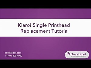 Replacing a Single Printhead in Your QL-120/Kiaro! Printer