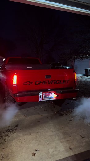 Magnaflow muffler Dual exhaust 3.5in black tips 454 big block Chevy. #454 #magnaflow #chevy #fyp