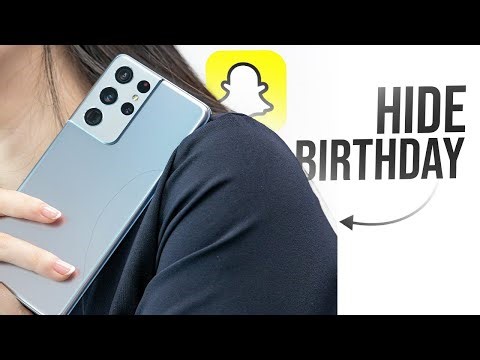 How to Hide Birthday on Snapchat Android (tutorial)