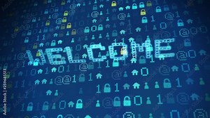 Welcome, electronic background, futuristic background for your presentation or video. A lot of HUD in my portfolio