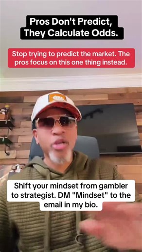 Successful trading is a game of probabilities and risk management, not crystal-ball predictions. Your job is to find the highest-odds setup and manage your risk. #TradingMindset #RiskManagement #Probability #BeAPro