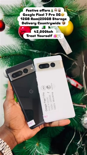 IDroid Haven🌍 on Instagram: "Festive offers🎄🎅🏾🧑🏾‍🎄 Google Pixel 7 Pro 5G🤩 12GB Ram|256GB Storage👌🏾 Color Code: Obsidian⚫️ ⚖️212 Grams 📶Dual Sim (+ E-Sim) ⚙️Google Tensor G2 🔋5000mAh 📺LTPO AMOLED ,120Hz,HDR10+ 🎥4K @30/60fps 📶5G Ready 📸50 Megapixels Corning Gorilla Glass Victus 📑6 Months Warranty 🔖Free Premium Clear Case 🔖Free 25 Watts Fast Charger + Cable 🔖Free Deluxe OG Screen Guard Delivery Countrywide 📦🚛 42,000ksh Treat Yourself 🛍️🛒 Premium Greatness🔥 #fypppppppppppppp