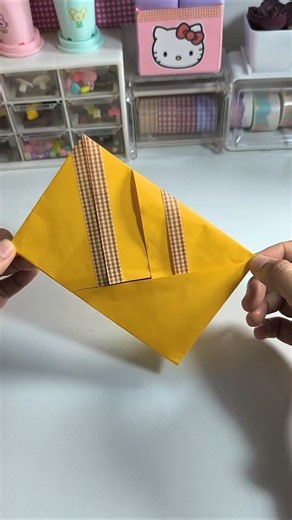 Diy unique envelope no glue 😍 #diy #diyenvelope #papercraft #envelope