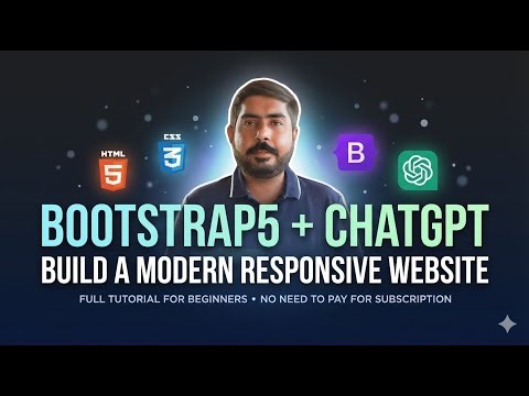Stop Struggling with Bootstrap 5 & ChatGPT | Step-by-step tutorial for beginners