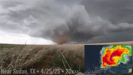 1.7K views · 68 reactions | A Project WeatherEye probe also documented this tornado near Sudan., Texas Check out this timelapse! #TXwx | RadarOmega | Facebook