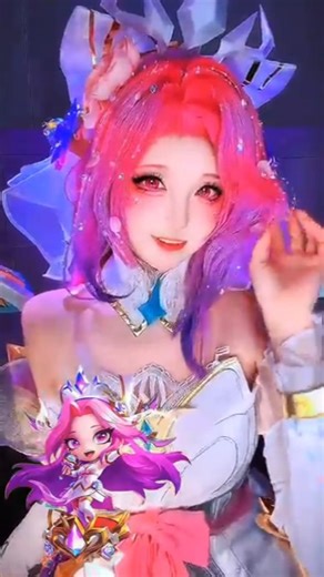 Seraphine Cosplay 🎤💖 Star Guardian Vibes Activated ✨ #cosplay #shorts