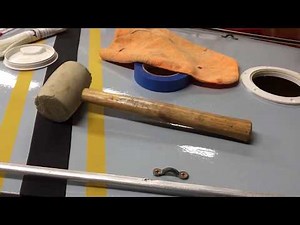 How to install metal trim Sunfish sailboat