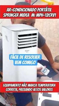 Springer Midea portable air conditioner not displaying the correct temperature; how to fix it! #a...