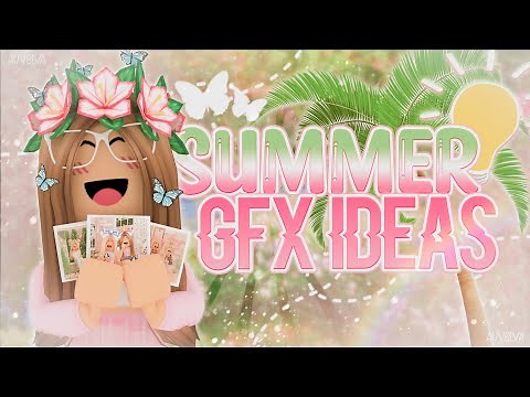 100+ Summer Inspired GFX IDEAS! || Roblox Blender || auvelva ♡