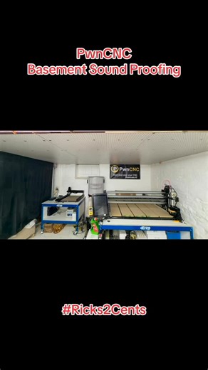 🔇 Excited to Announce… the Basement Soundproofing is COMPLETE! 🔥 Ready to fire up 2 PwnCNC’s with NO sound escaping which means Happy Wife, Happy Life! 😄🙌 Foam, sealant, insulation all done. Now it’s time to get back to work and make some serious sawdust! 🪚💪 Big upgrades coming soon stay tuned! #Ricks2Cents #ShopUpgrade #SoundProofing #PwnCNC #CNCWoodworking #BasementWorkshop #HappyWifeHappyLife #MakerLife #DIYProjects @pwncnc | Ricks2Cents