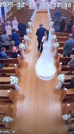 The Bride Looked at the Camera Before It Turned On