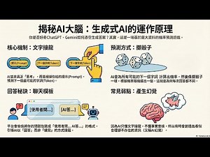 【生成式人工智慧與機器學習導論2025】 第1講:一堂課搞懂生成式人工智慧的原理/李宏毅教授/台大李宏毅教授