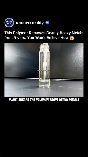 This Polymer Removes Deadly Heavy Metals From Rivers. Know How 😱 #tech #shorts #engineering #metal