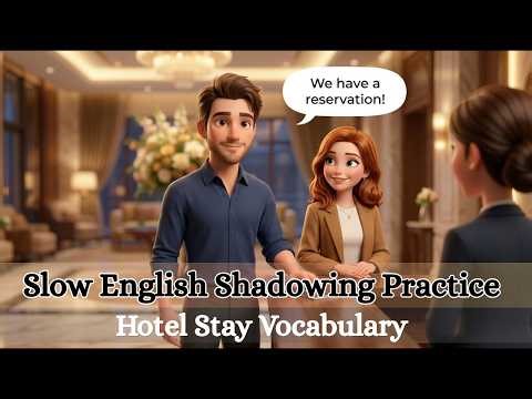 Hotel Stay Vocabulary | Slow English Shadowing Practice for Beginners