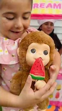 Ice Cream Adventure With Baby Monkey