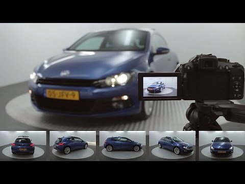 Studio box with car turntable for 360-degree car photography | Pre-Motion