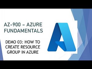 AZ-900 - Demo 03: How to create resource group