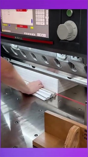 Cutting paper precisely and efficiently with this paper cutting machine. #DIY #machinery