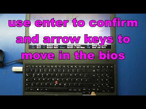 How to Enter BIOS Change Boot order and secure boot Lenovo Thinkpad T550
