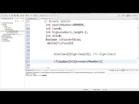 21- Binary Search implementation in Java