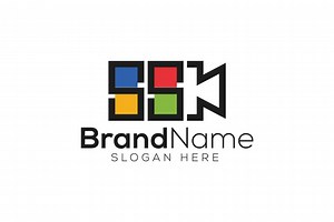 Trendy and Professional letter s s video film camera logo design vector template