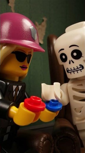LEGO Matrix: Barbie Edition 🎀💀 #lego #matrix #barbie #shorts #animation #stopmotion #funny #neo