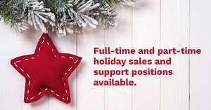 We’re hiring seasonal support associates for the holidays. Visit stores 8/11 for details. | Belk