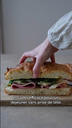 The best focaccia sandwich with Ossau-Iraty AOP cheese 🧀 | #Pourdebon #Focaccia #OssauIraty