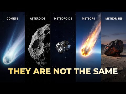 They Are NOT the Same | Comets vs Asteroids vs Meteoroids vs Meteors vs Meteorites
