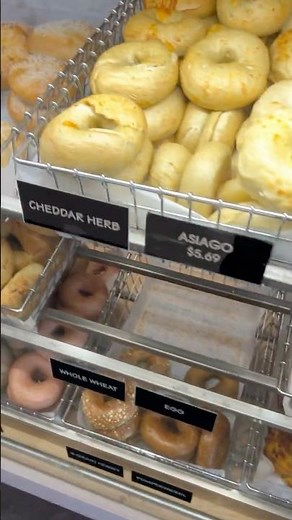 Espresso Fresh Bagels in USA 🥯🔥 Great American Bagel #shorts