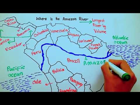 Where is the Amazon River Located / Map of the Amazon River || 5min Knowledge