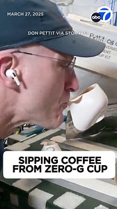 A NASA astronaut designed a special cup so he could drink coffee in zero gravity on the International Space Station. Usually, astronauts on the ISS drink coffee from a bag with a straw. Don Pettit said he designed the cup because he missed the smell of coffee -- you can’t smell the brew when it’s in a bag. | ABC7