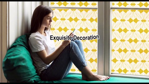 Frosted Window Film Frosted Glass Frosting Film One Way Privacy Window Films See Out Not in Frost for Windows so You Can't See in Day and Night Static Cling Tint Blackout Sticker Privacy