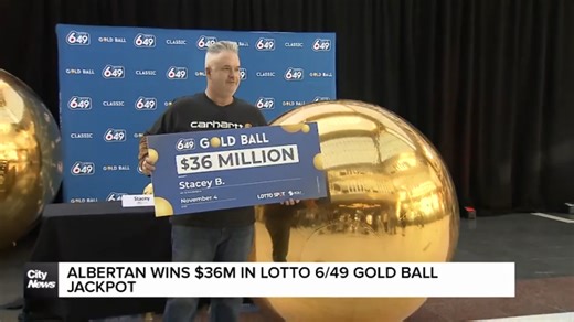 Albertan wins $36M Lotto 6/49 Gold Ball Jackpot