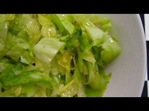 Tasty Buttered Cabbage In 5 Minutes.