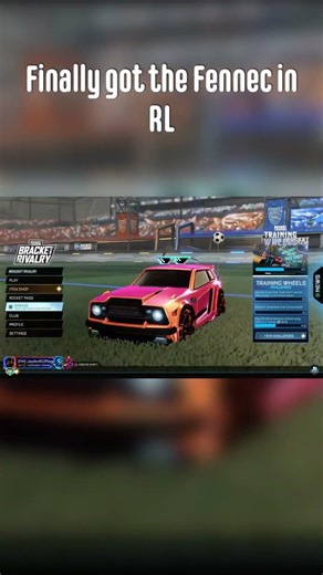 Finally got the Fennec In #rocketleague