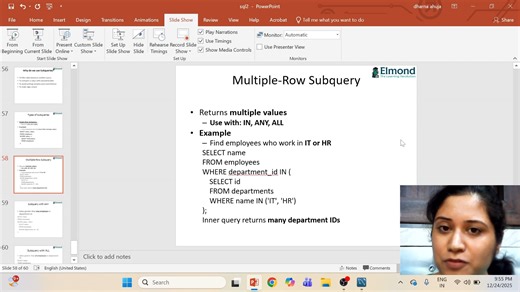 sql-29(multiple-row subquery)
