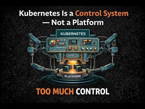 Kubernetes Is a Control System — Not a Platform