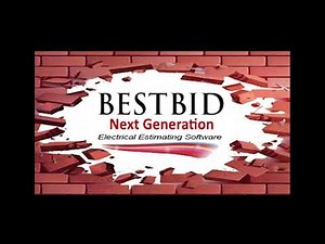 #1 Introduction To Best Bid Next Generation | Best Bid Electrical Estimating Software