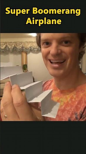 Origami Super Boomerang Airplane #shorts