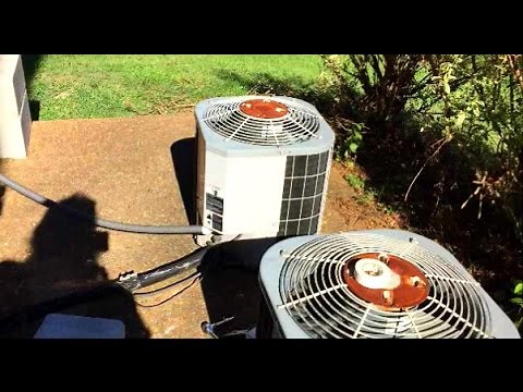 how to change a capacitor in carrier hvac central air conditioner unit