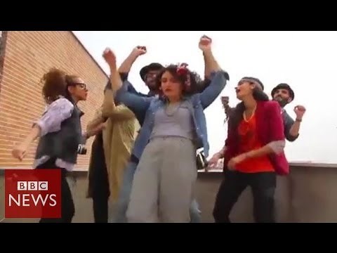 'Happy' Iranians arrested over tribute video - BBC News