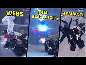 INVISION'S: WEB-VERSE ALL SKILL TREE ABILITIES [+SYMBIOTE] (ROBLOX)