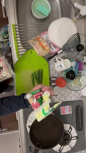 simple udon at lunch ① 手抜きランチ うどん