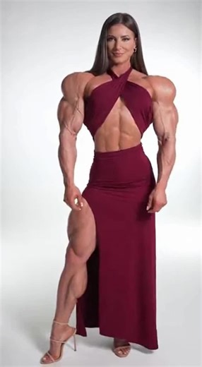 #muscle #girl #dress #fashion #flex