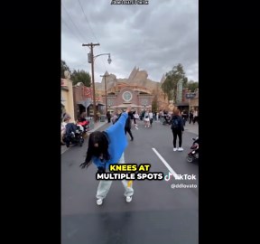 Demi Lovato Recreates Her Iconic Camp Rock ‘Disney Knees’ at Disneyland.